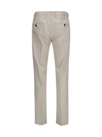 Germano Merino Wool Tailored Trousers - Beige