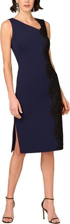 Aidan Mattox Solid Midi Dress
