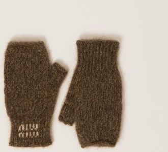 Miu Miu Wool and mohair gloves
