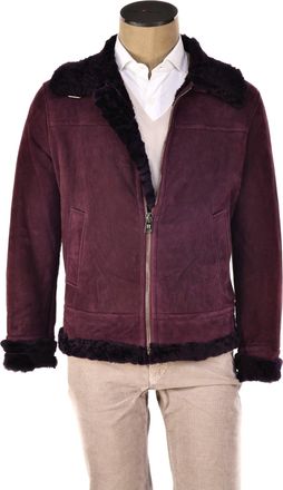 Hettabretz Suede Belted Shearling Overcoat