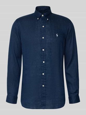 Polo Ralph Lauren Regular Fit Freizeithemd aus reinem Leinen in Marine, Gr&ouml;&szlig;e XXL