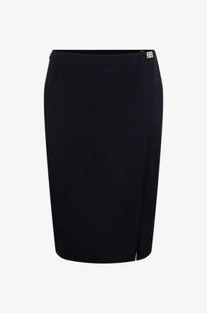 Givenchy Woll-Bleistiftrock 4G Liquid