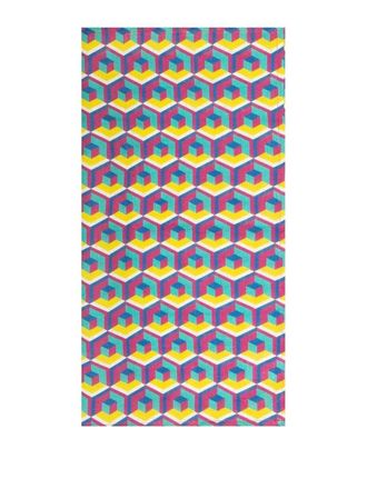 La DoubleJ geometric large napkins - unisex - Linen/Flax - One Size - Pink