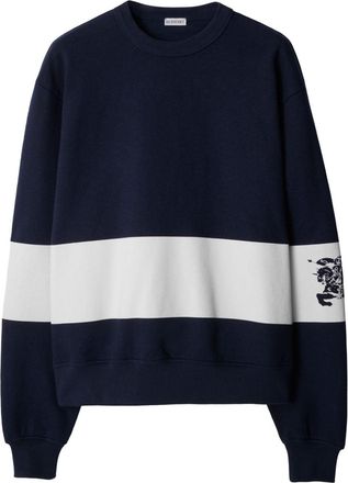 Burberry EKD stripe cotton jumper - men - Spandex/Elastane/Cotton - XXXL - Blue