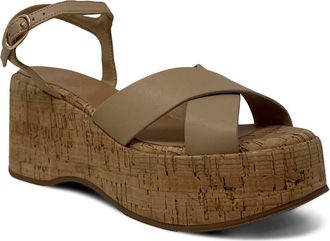 Shushop Indiana Platform Sandal in Nude at Nordstrom, Size 6.5