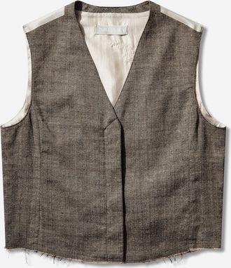 Our Legacy Women s Base Waistcoat Deep Husk