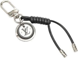 Louis Vuitton Pre-owned Accessories, female, Black, Size: ONE SIZE Pre-owned Damier Graphite Bag Charm Key Holder
