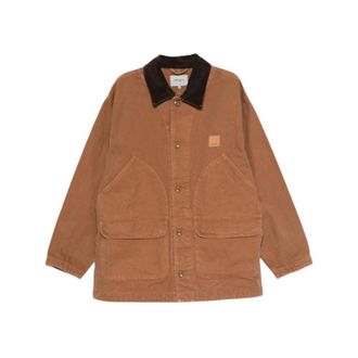 Carhartt Work in Progress Carhartt Wip, Light Jackets, male, Brown, Size: XL Prescott Coat