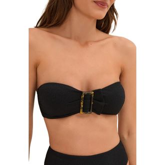 Vix Firenze Sade Bandeau Bikini Top in Black at Nordstrom, Size X-Large