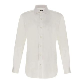Barba Formal Shirts, male, White, Size: 3XL Cotton Shirt