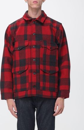 Filson Giacca camicia utility in lana con tasche a toppa e colletto a rever