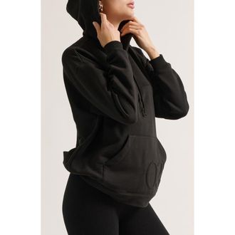 Cache Coeur Boston Maternity & Nursing Hoodie in Black at Nordstrom, Size Xx-Large