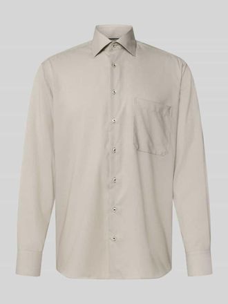 Eterna Comfort Fit Business-Hemd mit Kentkragen in Sand, Gr&ouml;&szlig;e 40