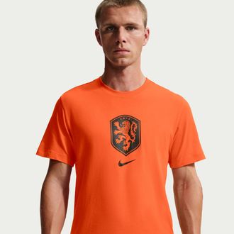 Nike Netherlands Nike Mens Soccer T-Shirt in Orange | IH2189-819