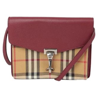 Burberry Pre-owned Cross Body Bags, female, Red, Size: ONE SIZE Pre-owned McKen Shoulder Crossbody Bag
