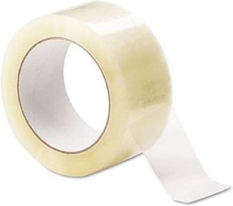 Trade Shop Trade Shop - Set 6 Pz Rotoli Nastro Adesivo 50mmx132mt Silenzioso Per Imballaggio Trasparente