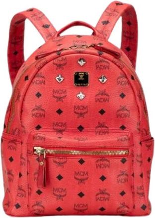 MCM Pre-owned Backpacks, female, Red, Size: ONE SIZE Pre-owned Plastic Backpack