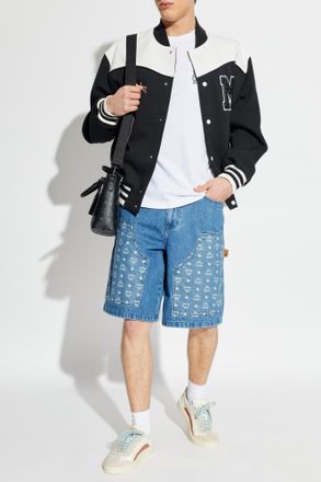 MCM Cotton T-shirt With Pocket, Mens, White