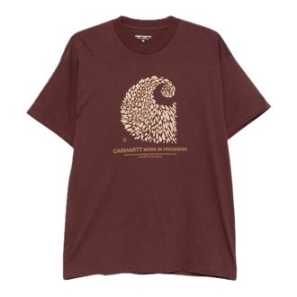 Carhartt Work in Progress S/S Entrance T-Shirt - Heren - Tops - Rood - Maat: XL Katoen