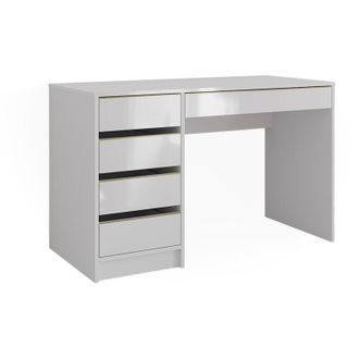 Vicco Tavolo da toeletta Sherry, Bianco/Oro, 120 cm Senza specchio