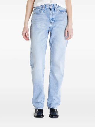 Calvin Klein Jeans dritti in cotone - Blu