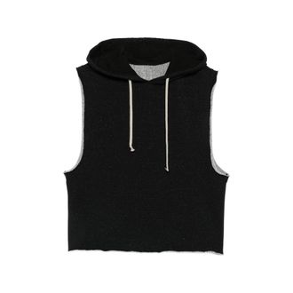 Rick Owens Sleeveless Drawstring-hood Hoodie