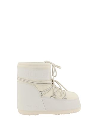 Moon Boot Womens Icon Low Rubber Boots Cream Sole