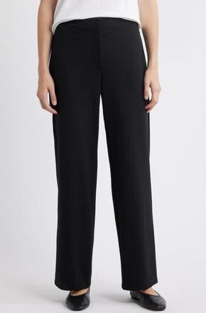 Eileen Fisher Straight Fit Pants in Black at Nordstrom Rack, Size X-Small