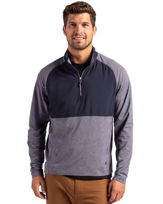Cutter & Buck Adapt Eco Knit Hybrid Recycled Mens Quarter Zip