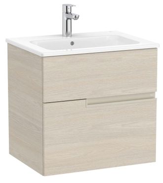 Roca Pack Unik Mueble Base De 2 Cajones + Lavabo Victoria-n - Roca Color: Fresno