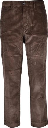 Seventy Corduroy Straight-leg Pants with Classic Cut and Flexible Fit