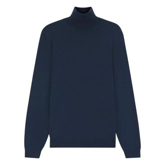 HUGO BOSS Truien & Vesten, Heren, Blauw, M, Turtleneck