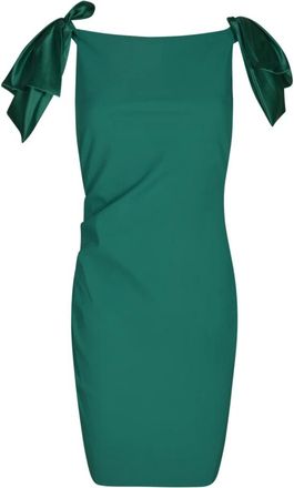 La Petite Robe Di Chiara Boni Charisse Stretch Jersey Jurk - Dames - Korte kleedjes - Groen - XS - Kleedjes