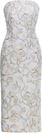 Agua Bendita Armon&iacute;a Soledad midi dress - women - Linen/Flax - M - White