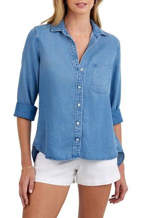 Bella Dahl Chambray Button-Up Shirt in Indigo Harbor Wash at Nordstrom, Size X-Small