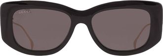 Gucci Grey Cat Eye Ladies Sunglasses GG1566S 001 55
