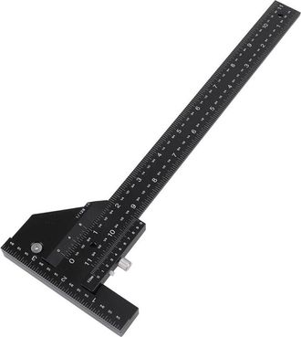 OEM Regla En T - Aleaci&oacute;n De Aluminio - 28 Cm - Para Talleres Y Carpinter&iacute;a - 1 Unidad