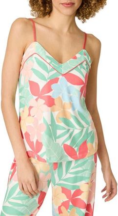 PJ Salvage The Coastal Club Jersey Camisole in Green Multi at Nordstrom, Size X-Large