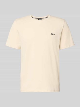 HUGO BOSS Regular Fit T-Shirt aus Baumwoll-Mix in Offwhite, Gr&ouml;&szlig;e XXL