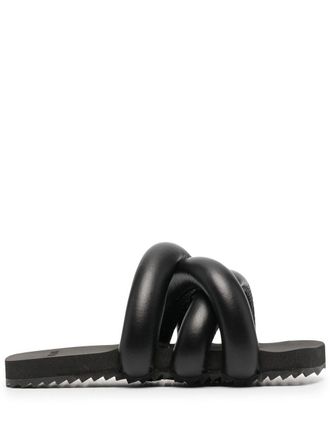 Yume Yume Tyre crossover-strap sandals - Black