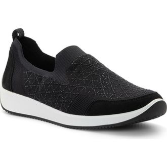 Ara Lisbon Lace-Up Sneaker in Black Geo at Nordstrom, Size 11.5