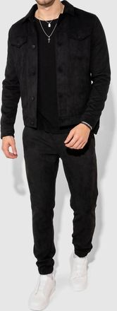 Monfrere Noah Butter Jogger Pants In Suede Noir