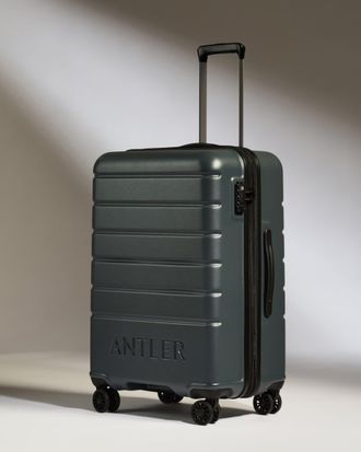 Antler Medium Suitcase In Granite Grey - Logo
