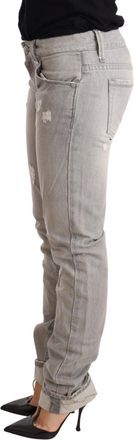 Acht Tatte Cotton Slim Fit Folded Hem Women blue Womens Jeans