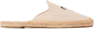 Soludos The Smoking Mule Embroidery Espadrille in Aries - Natural Undyed at Nordstrom, Size 11