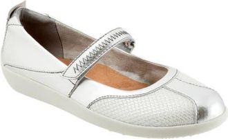 Softwalk Dayton Mary Jane Sneaker in Silver at Nordstrom, Size 10.5