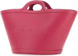 Marni Womens Tropicalia Top Handle Bag Pink Bovine Leather