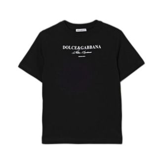 Dolce & Gabbana Camiseta de algod&oacute;n con logo - Tops - Mujer - Negro - M