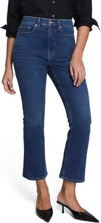 Spanx SPANXsculpt ReDefine High Waist Crop Kick Flare Jeans in Medium Indigo at Nordstrom Rack, Size 14