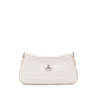 Vivienne Westwood Orb Croc-effect Shoulder Bag